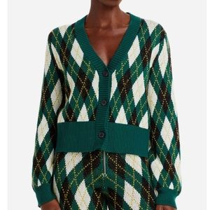 STAUD Knave Cardigan in Green
